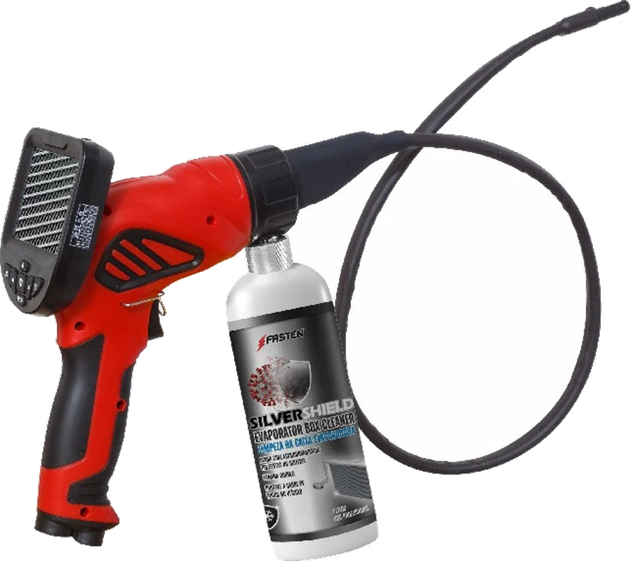 Aplicador profissional para limpeza da caixa evaporadora com Silver Shield