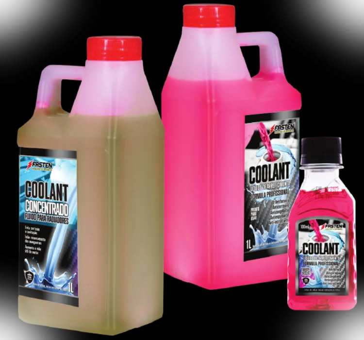 Embalagem Fasten Coolant e Coolant Concentrado