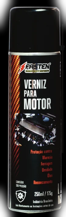 Embalagem Fasten Verniz para Motor